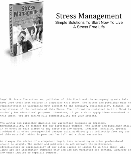Product picture Stress Management